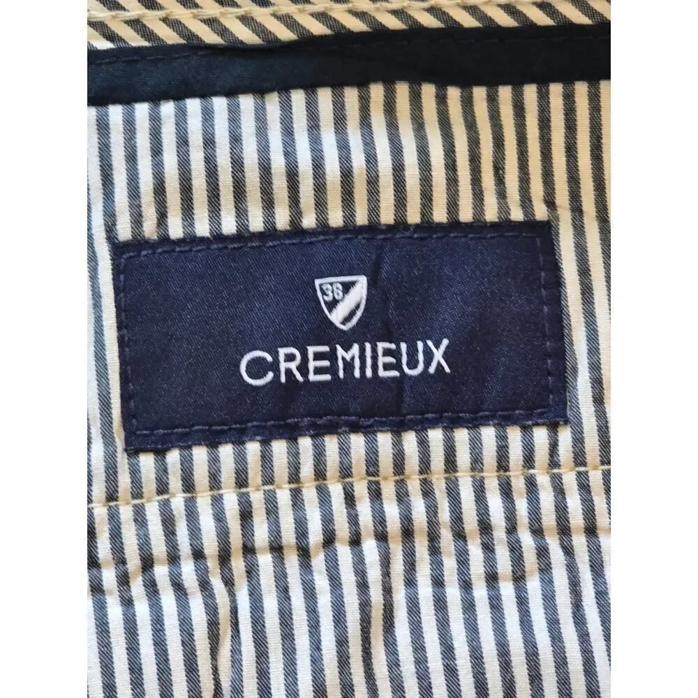 Cremeux 100% Linen Shorts Size 38 Tan Neutral Classic Summer Staple Menswear